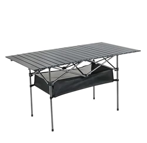 Portable Folding Camping Table with Carry Bag – 120 cm Black
