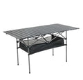 Portable Folding Camping Table with Carry Bag – 120 cm Black