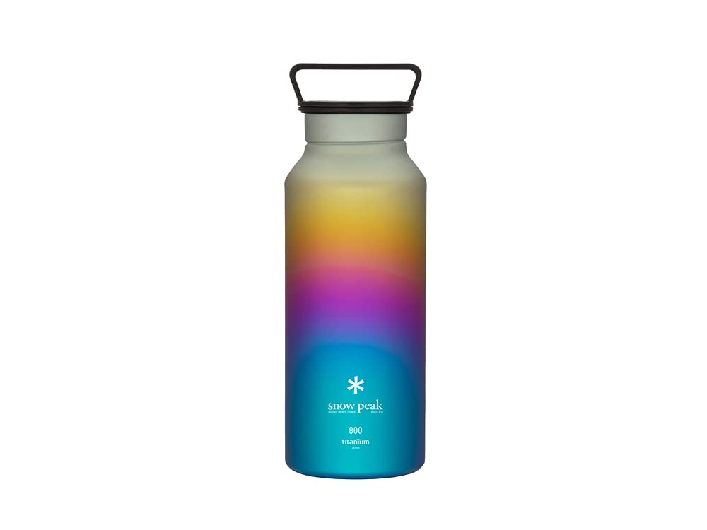Snow Peak Titanium Aurora Water Bottle, Durable, Lightweight