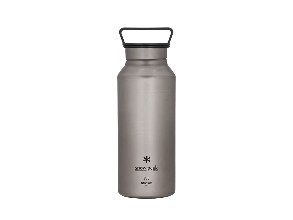 Snow Peak Titanium Aurora Water Bottle, Durable, Lightweight