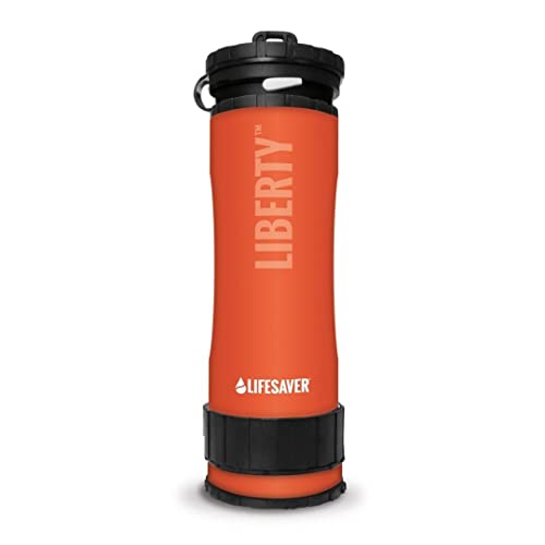 15oz Water Filter & Purifier Bottle for Travel & Hiking