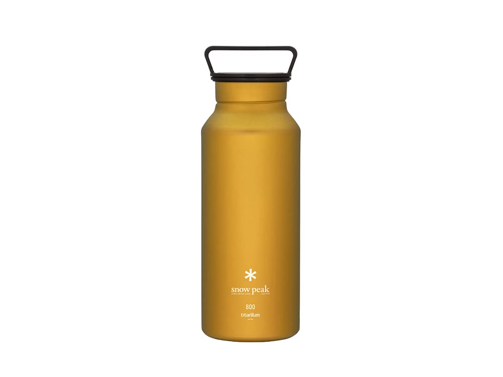 Snow Peak Titanium Aurora Water Bottle, Durable, Lightweight