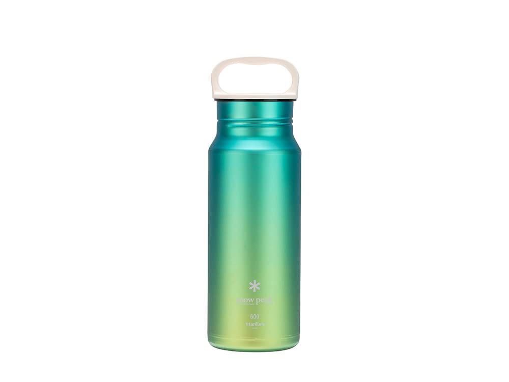 Snow Peak Titanium Aurora Water Bottle, Durable, Lightweight