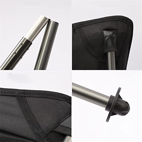 Portable Folding Moon Camping Chair with Footstool