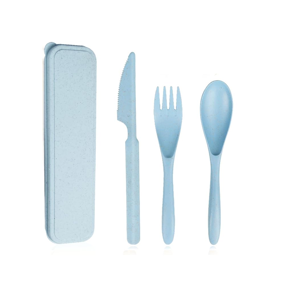 Reusable Portable Travel Cutlery Set with Case