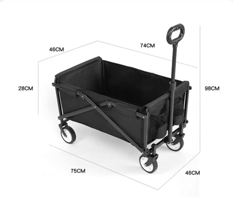 Camping Handcart, Camping Portable Utility Wagon Folding Garden Heavy Duty