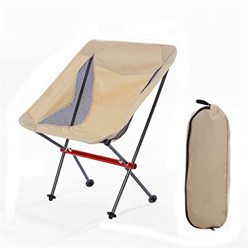 Portable Folding Moon Camping Chair with Footstool