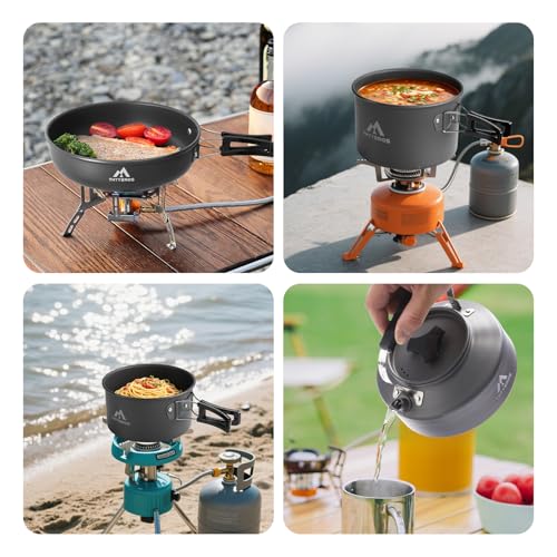 27-Piece Portable Camping Cookware Set for 2–4 People