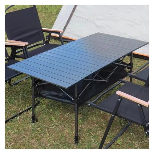 Portable Folding Camping Table with Carry Bag – 120 cm Black