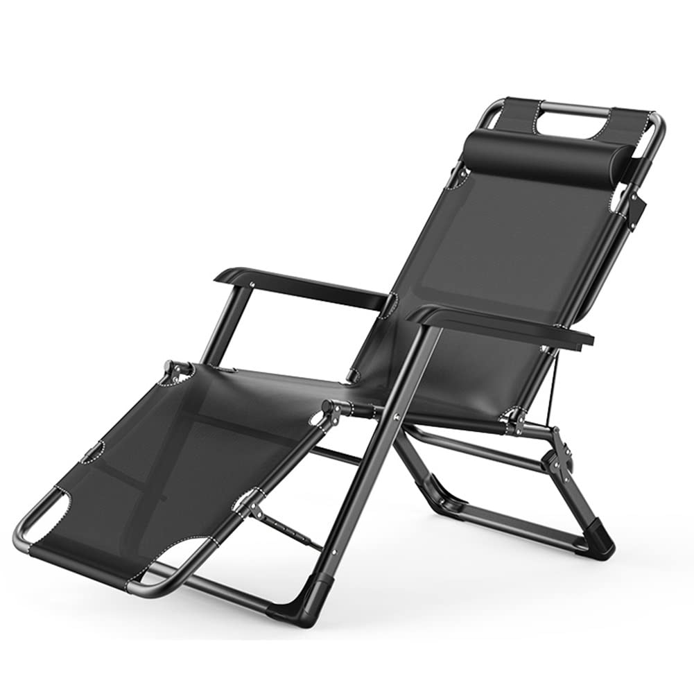 Adjustable Folding Reclining Chair with Headrest – 200KG Capacity