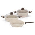 5-Piece Non-Stick Granite Cookware Set – 24/28/28 cm