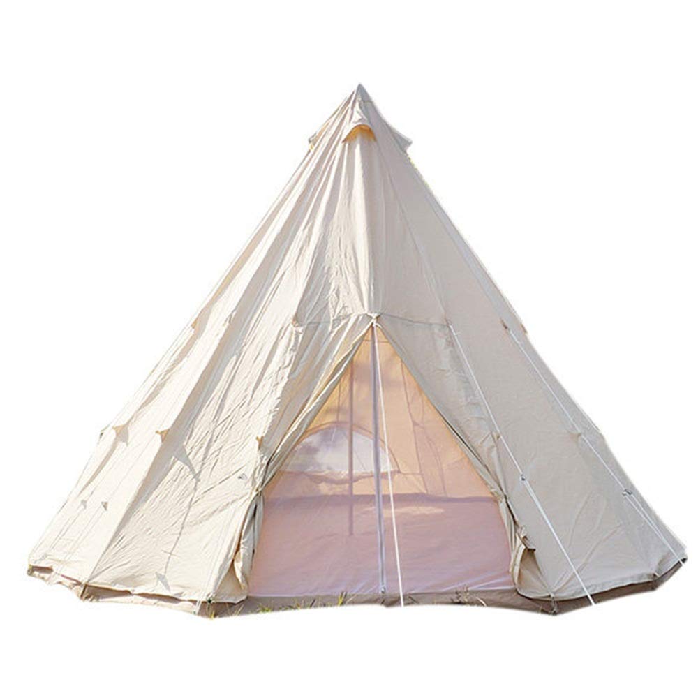 Foldable Canvas Camping Tent – Thickened Rainproof Outdoor Shelter