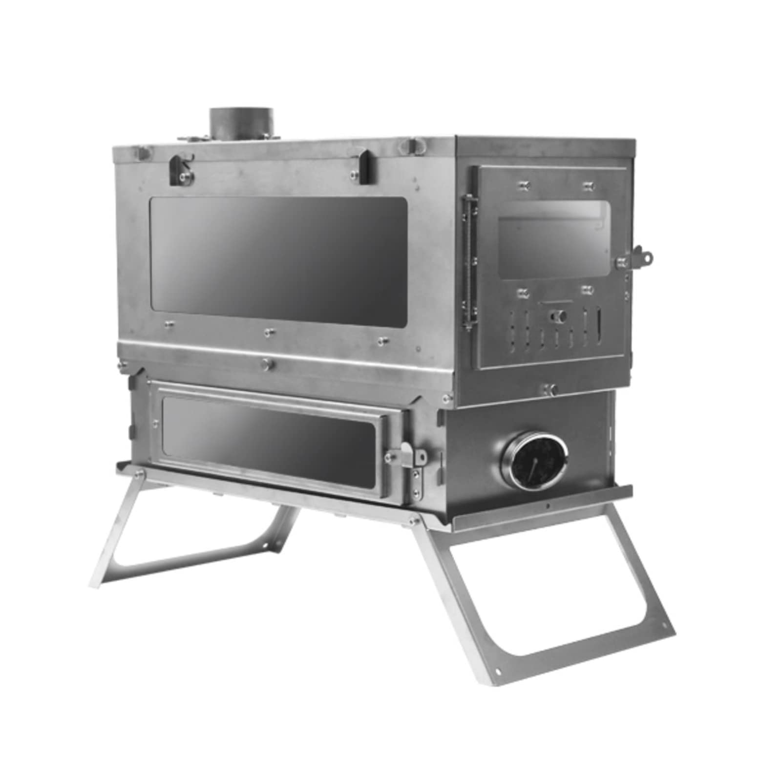 Titanium Wood Burning Tent Stove with Chimney Pipes
