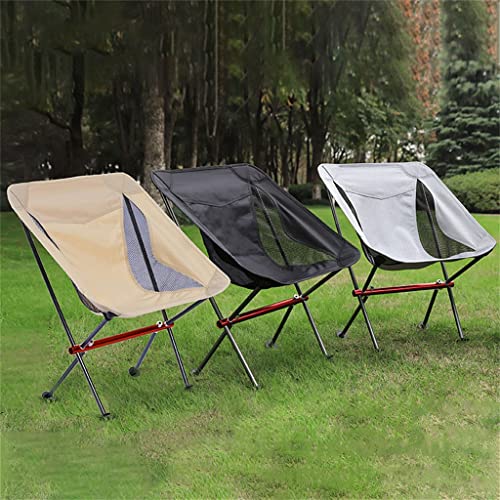 Portable Folding Moon Camping Chair with Footstool