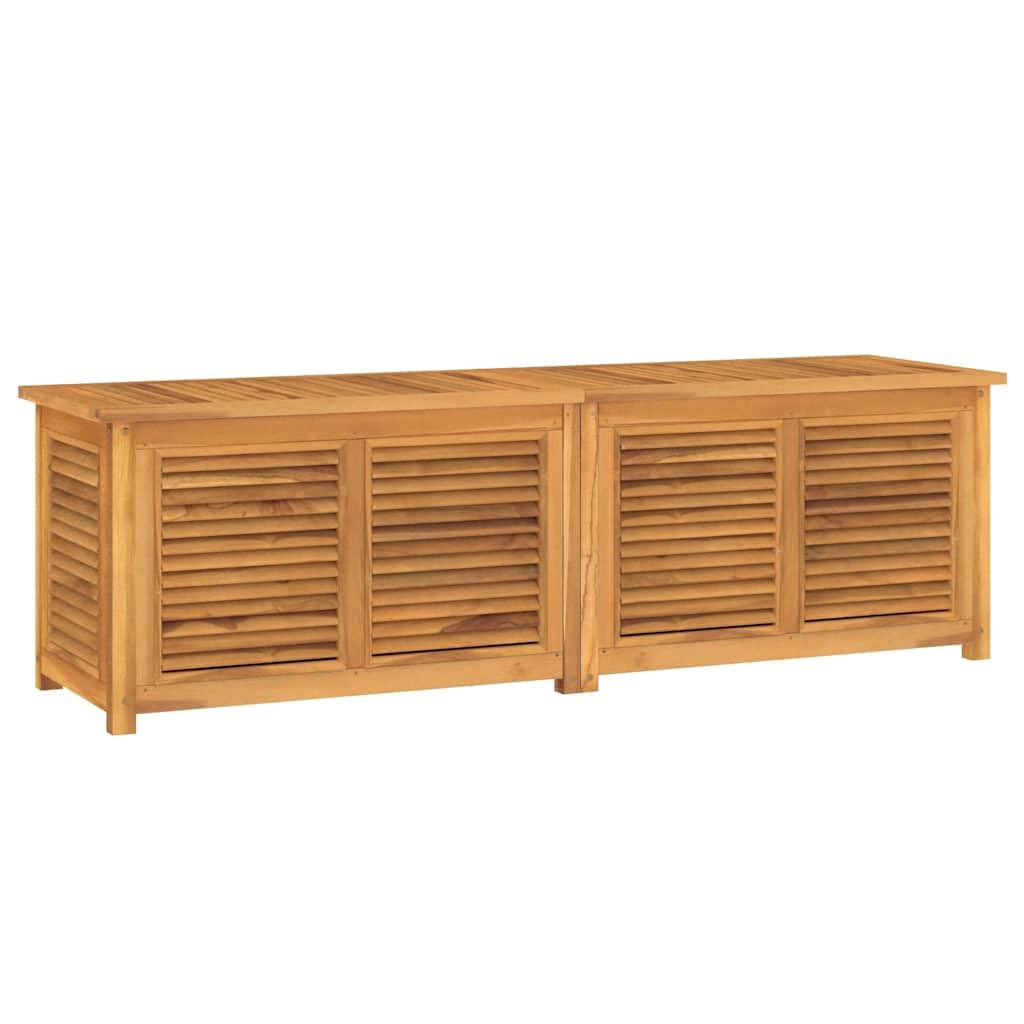 Teak Wood Outdoor Garden Storage Box – Weather-Resistant