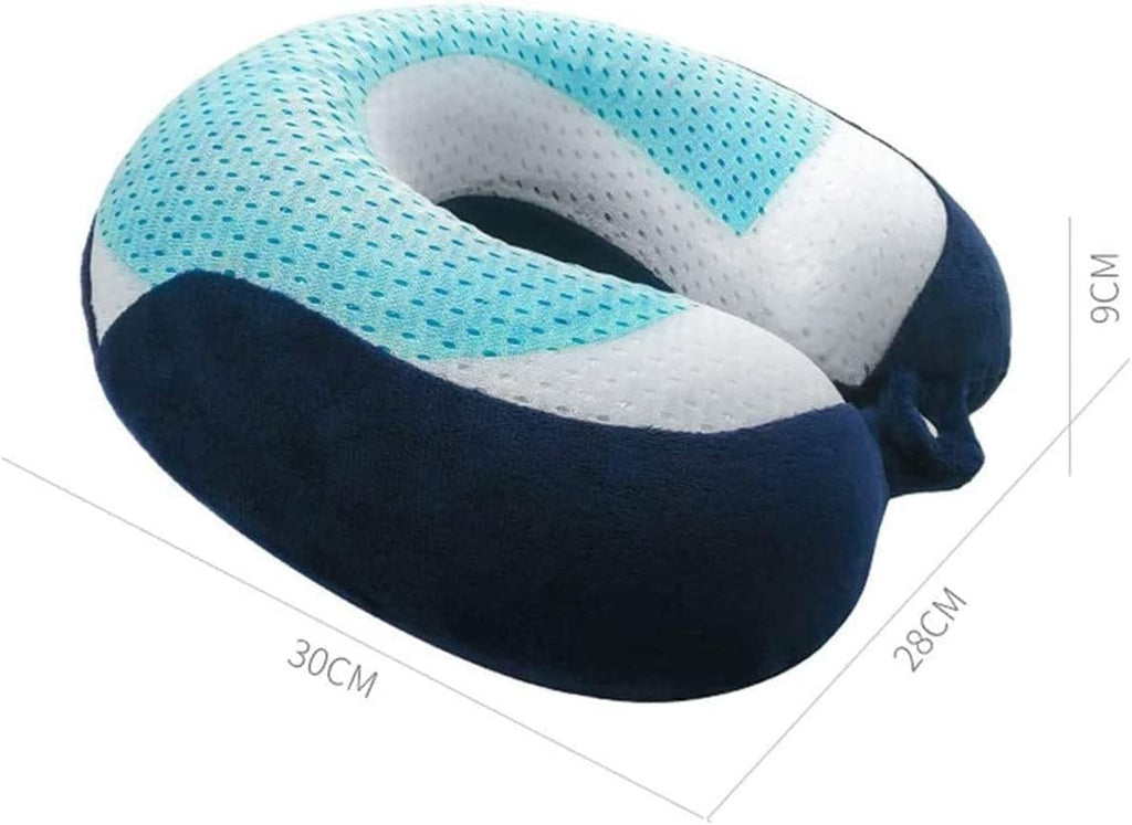 Memory Foam Travel Neck Pillow for Airplane & Car