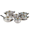 12-Piece Stainless Steel Cookware Set