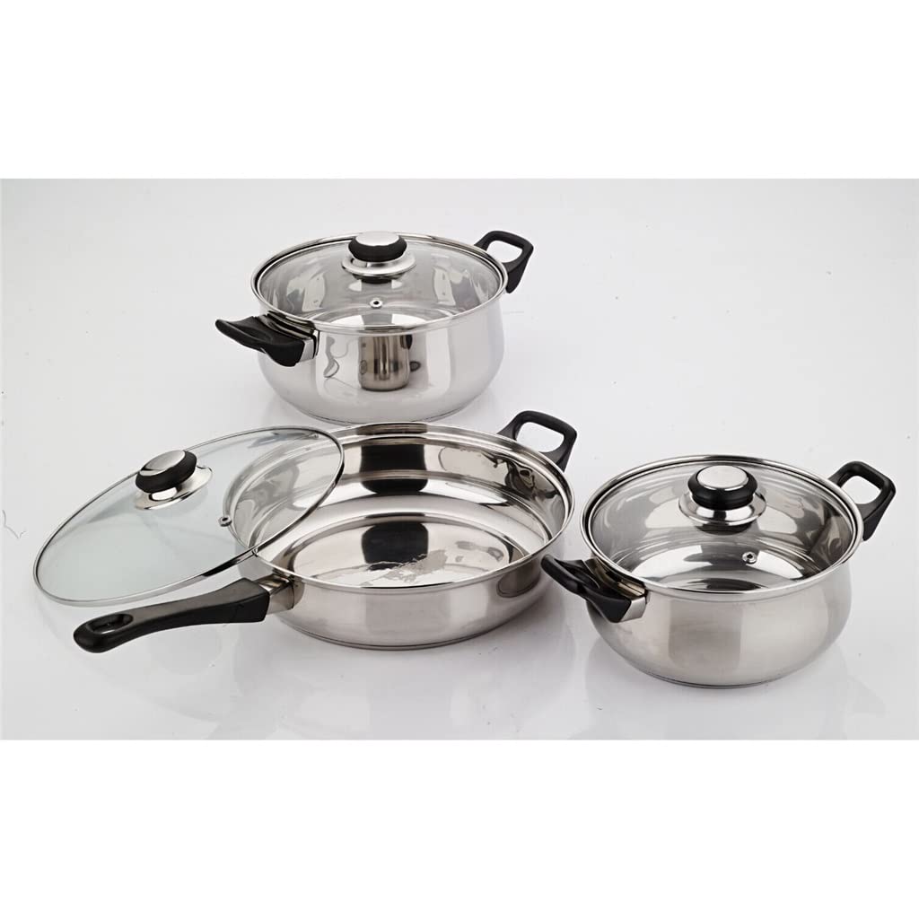 12-Piece Stainless Steel Cookware Set