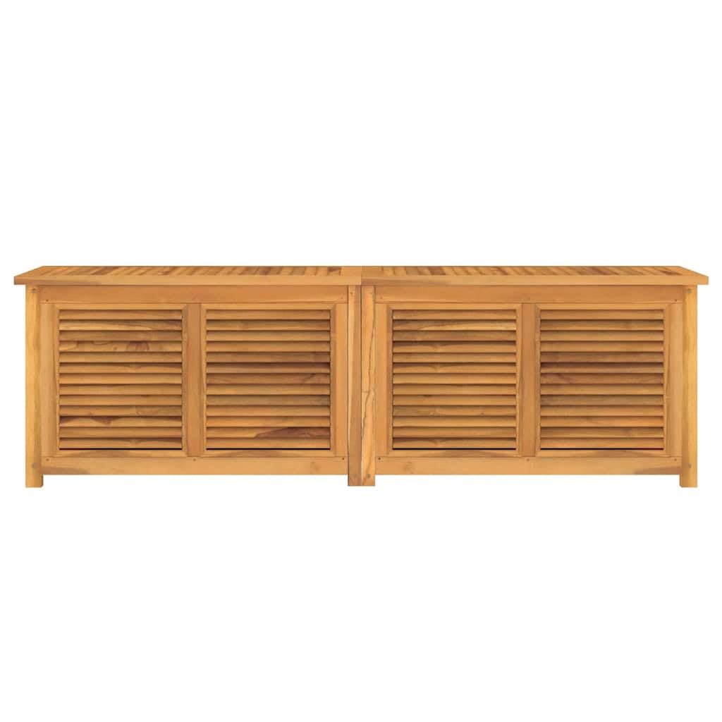 Teak Wood Outdoor Garden Storage Box – Weather-Resistant