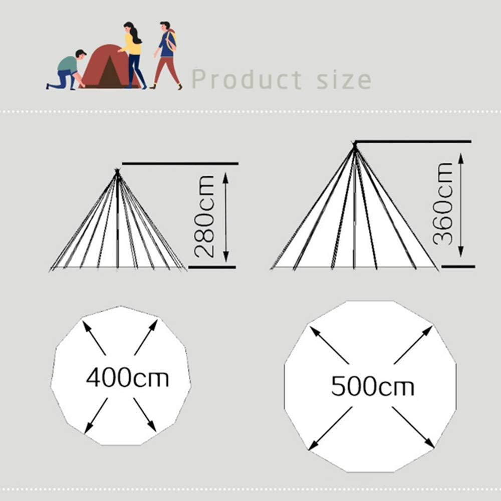 Foldable Canvas Camping Tent – Thickened Rainproof Outdoor Shelter