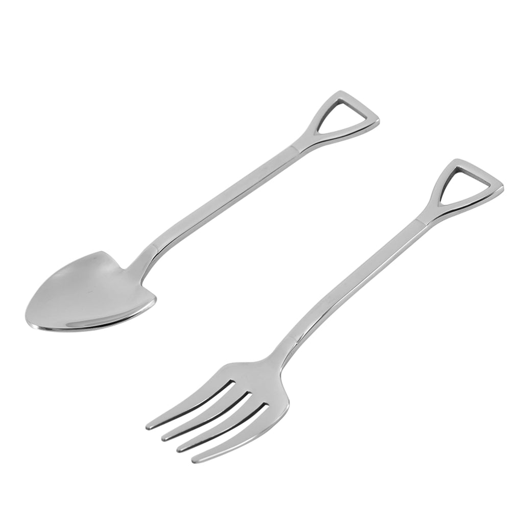 2-Piece 304 Stainless Steel Spoon & Fork Set