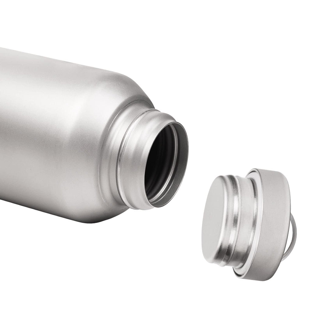 Leakproof Titanium Water Bottle with Thermal Sleeve & Clip Cap