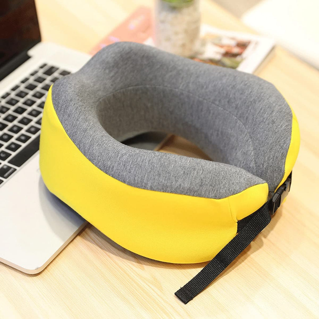 Upgraded Memory Foam Travel Neck Pillow