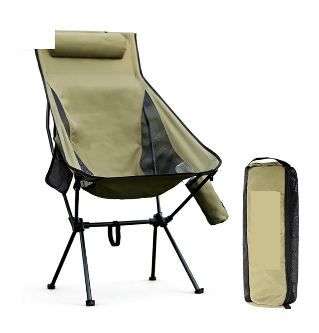 Ultralight High-Back Aluminum Folding Camping Chair