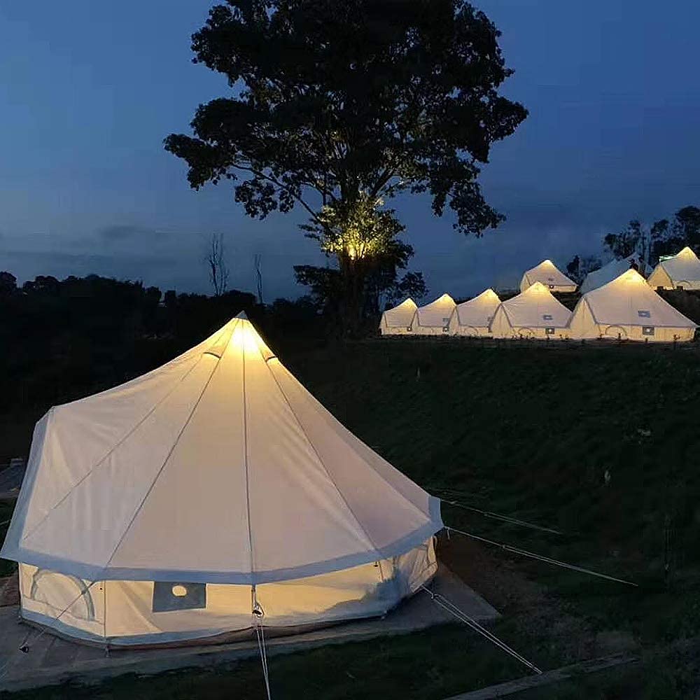 Canvas Mongolian Yurt Bell Tent 6M – 4-Season Green