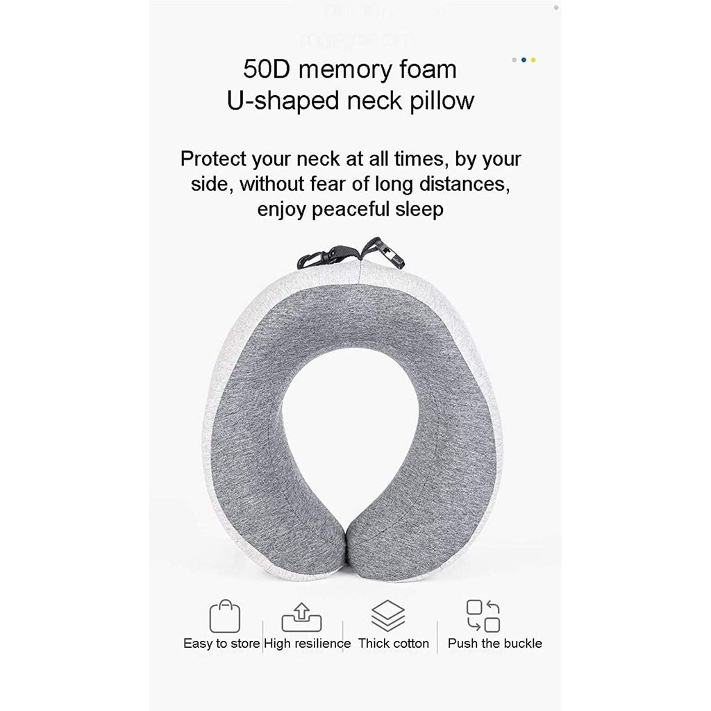 Upgraded Memory Foam Travel Neck Pillow