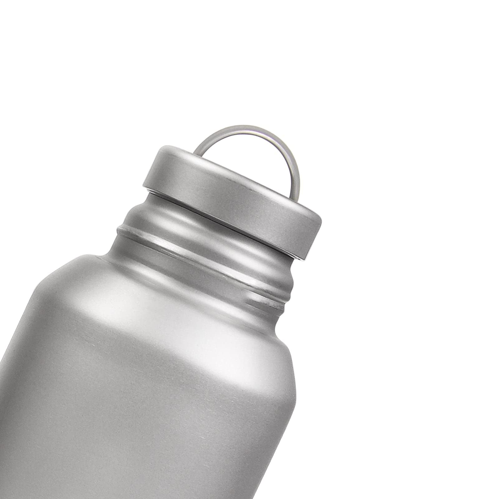 Leakproof Titanium Water Bottle with Thermal Sleeve & Clip Cap