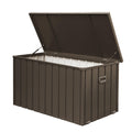 200-Gallon Waterproof Outdoor Storage Deck Box – Dark Brown