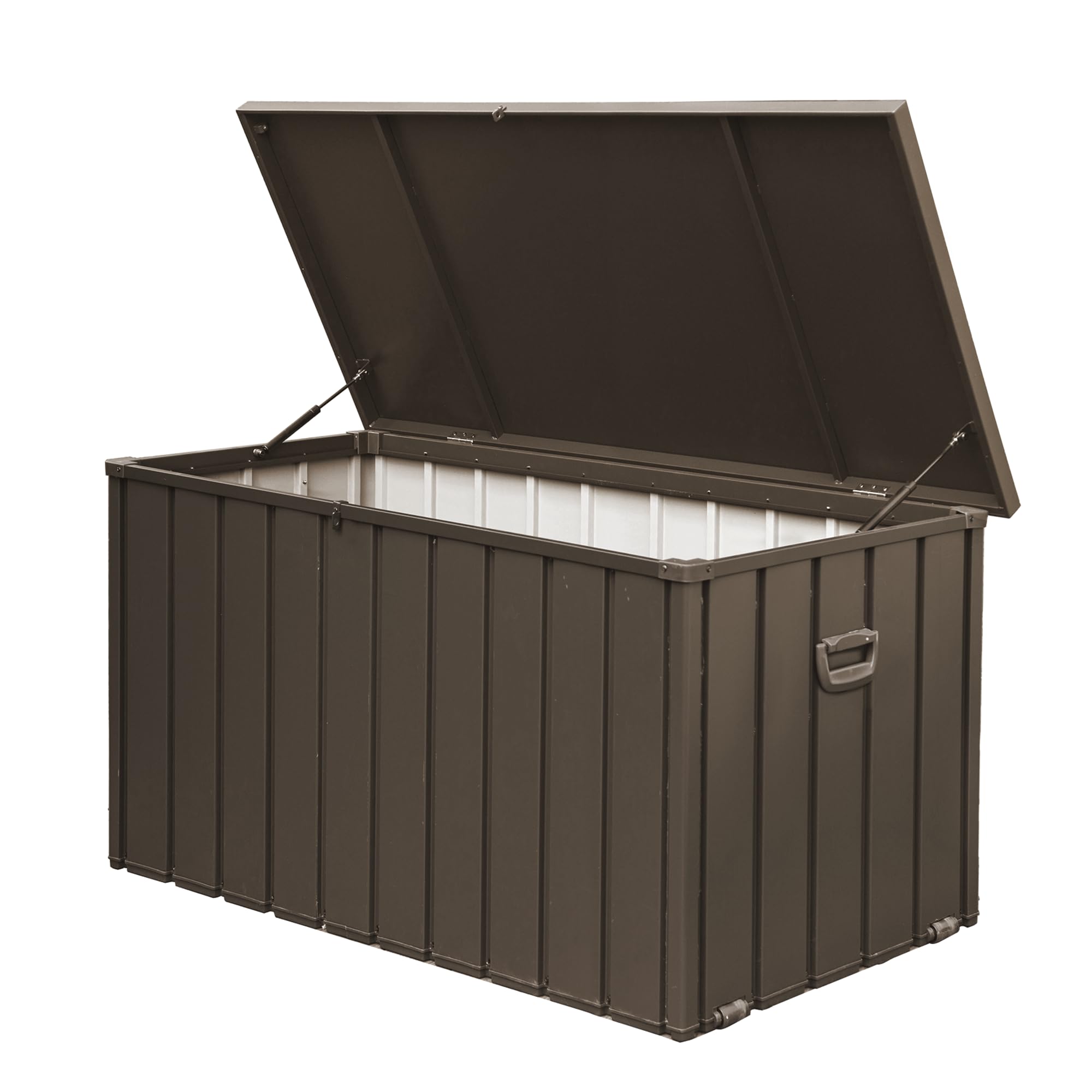 200-Gallon Waterproof Outdoor Storage Deck Box – Dark Brown