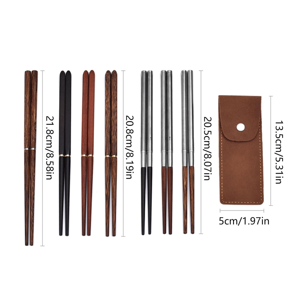 Foldable Travel Chopsticks with Protective Case