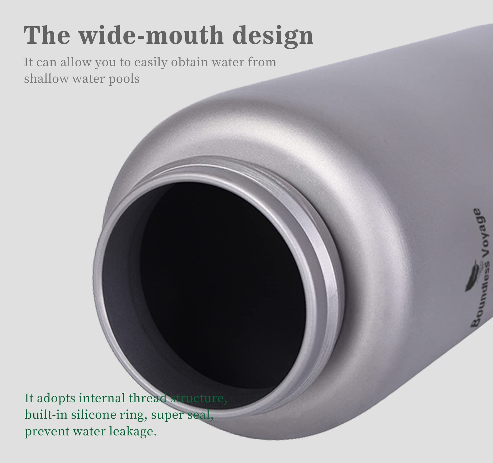 1050ml Ultralight Titanium Water Bottle – Leakproof