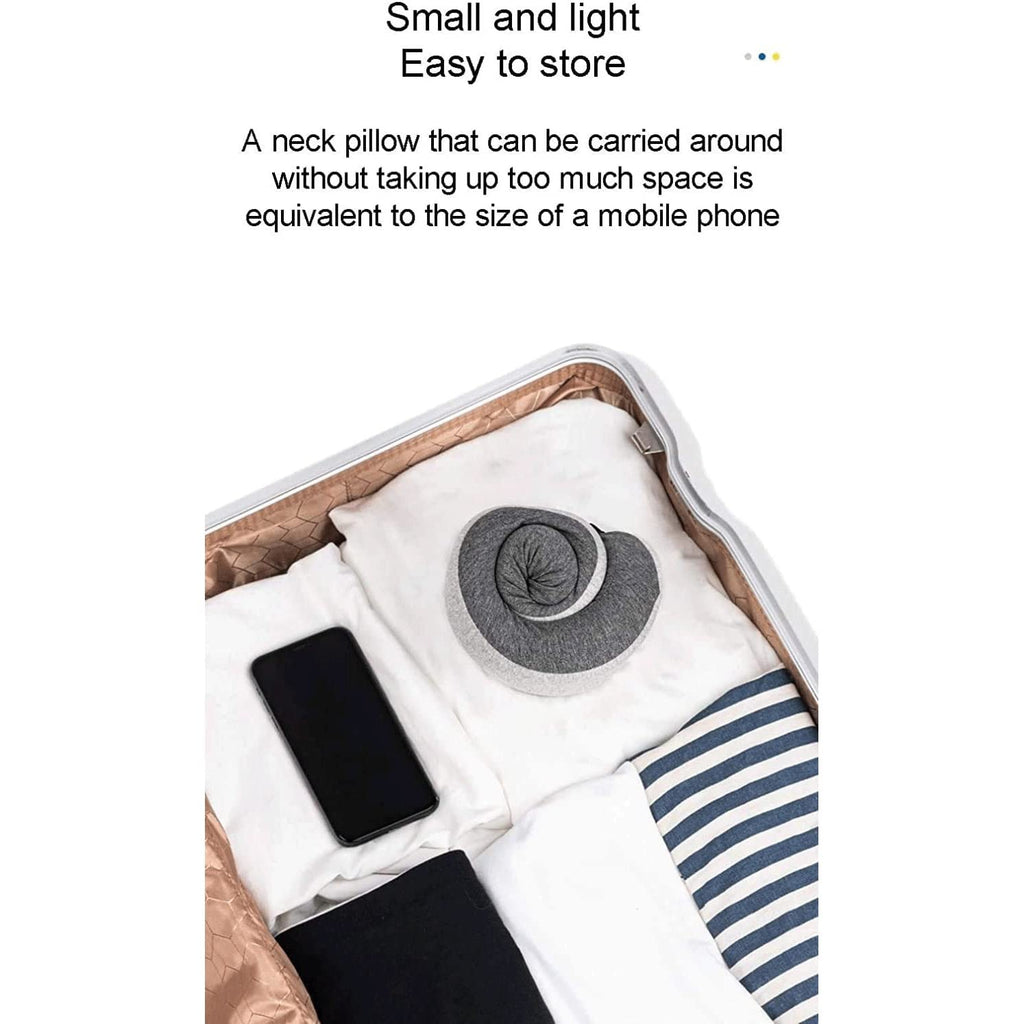 Upgraded Memory Foam Travel Neck Pillow