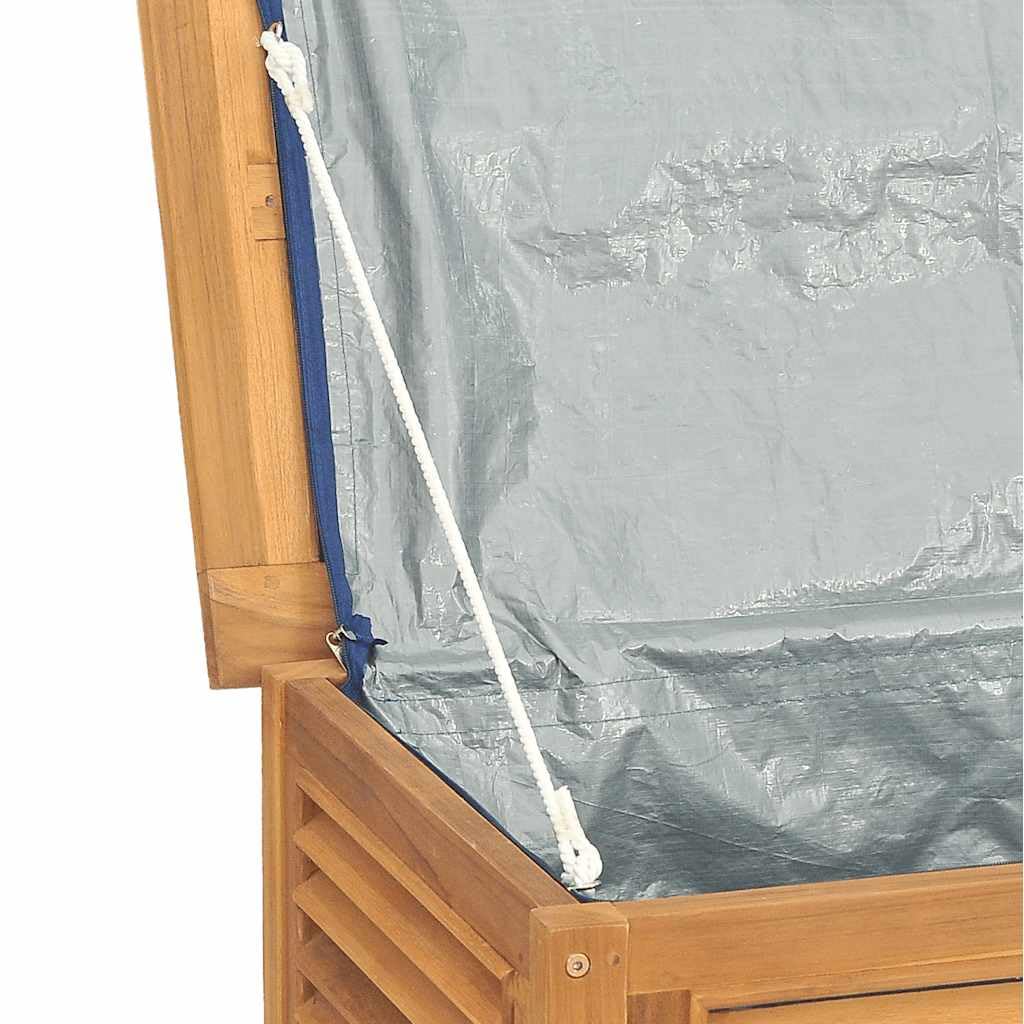 Teak Wood Outdoor Garden Storage Box – Weather-Resistant