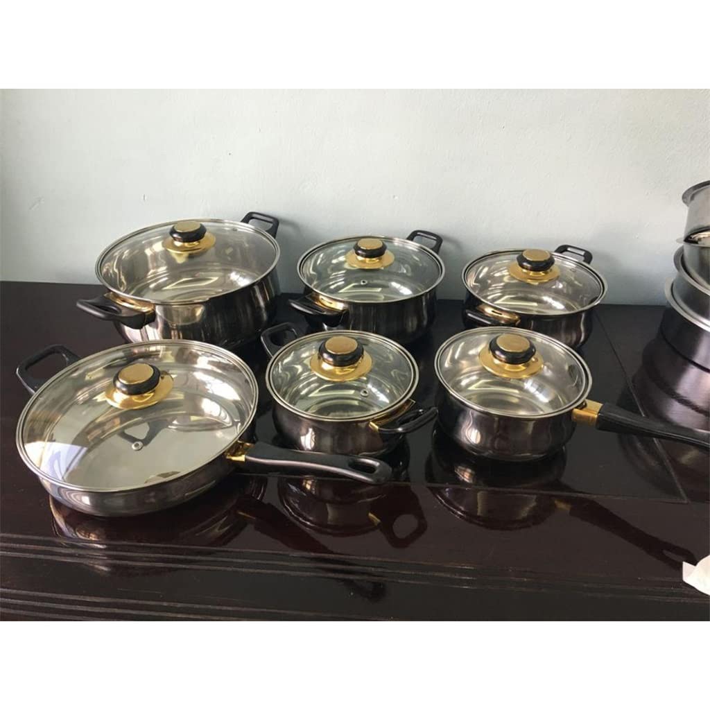 12-Piece Stainless Steel Cookware Set