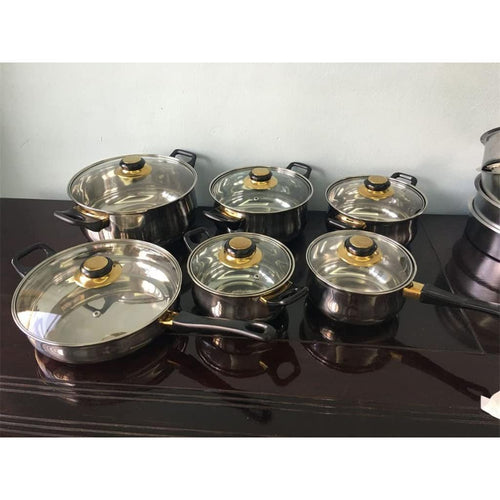 12-Piece Stainless Steel Cookware Set