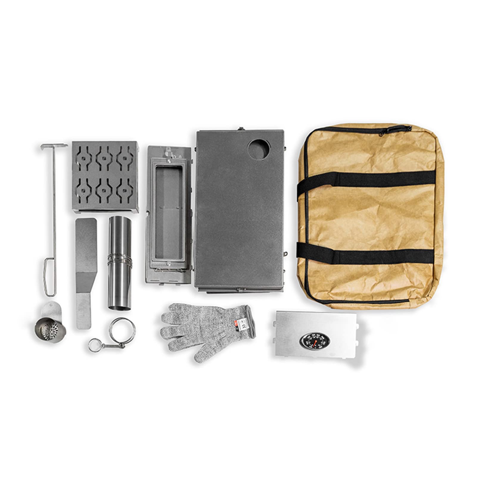 Titanium Wood Burning Tent Stove with Chimney Pipes