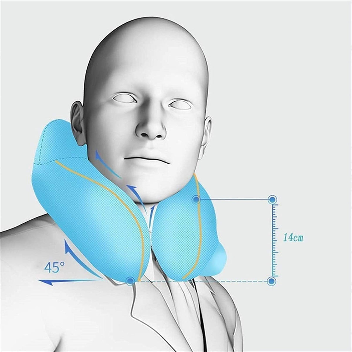 Inflatable Travel Neck Support Pillow