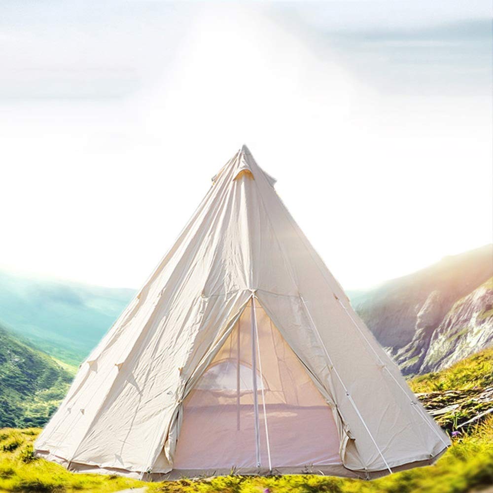 Foldable Canvas Camping Tent – Thickened Rainproof Outdoor Shelter