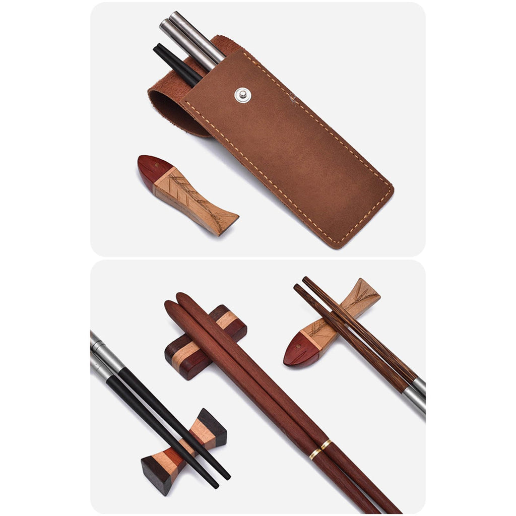 Foldable Travel Chopsticks with Protective Case