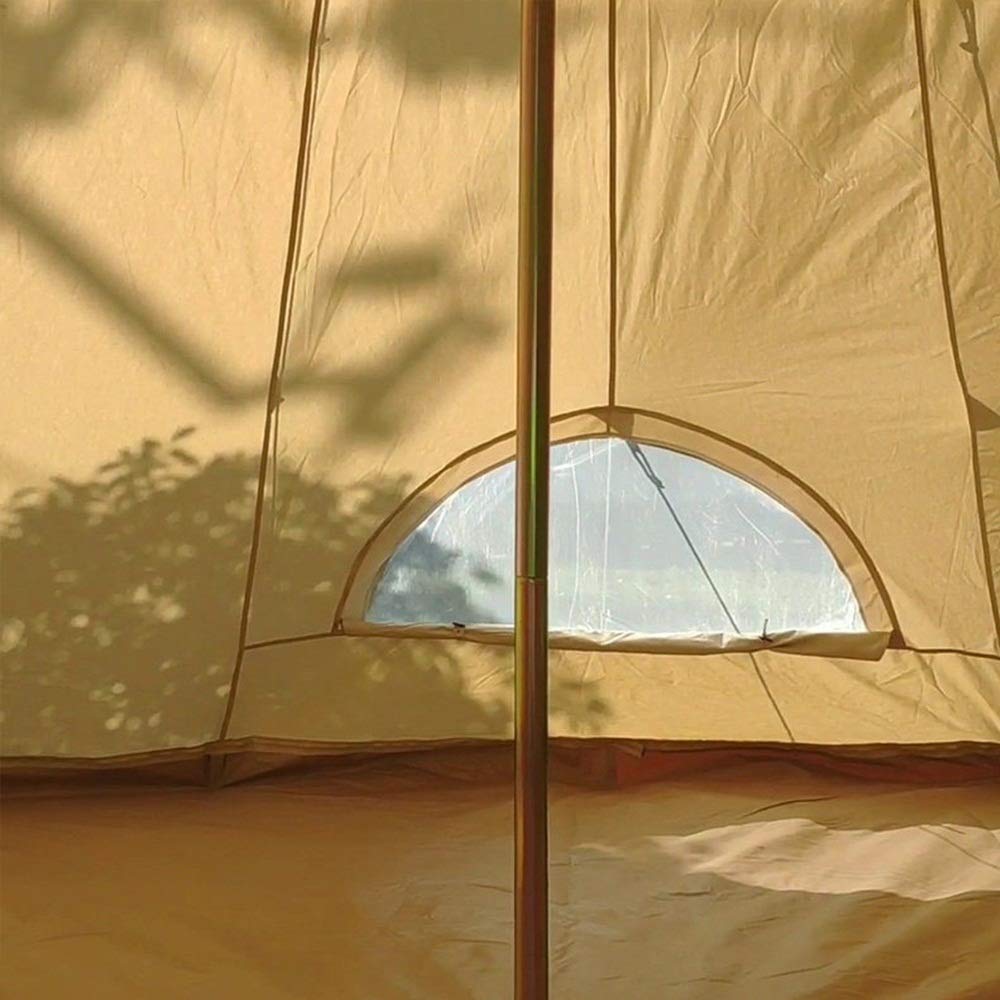 Foldable Canvas Camping Tent – Thickened Rainproof Outdoor Shelter