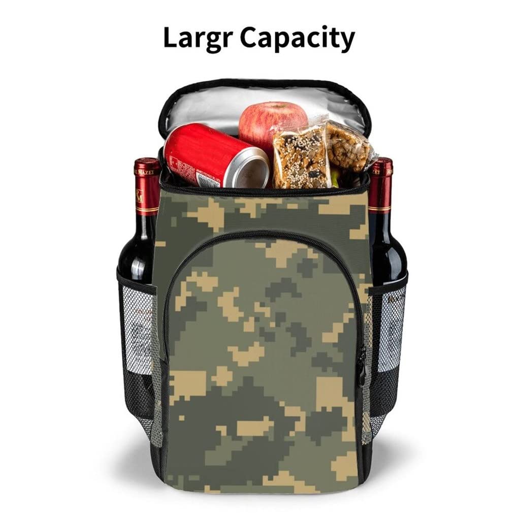 45-Can Insulated Camouflage Cooler Backpack