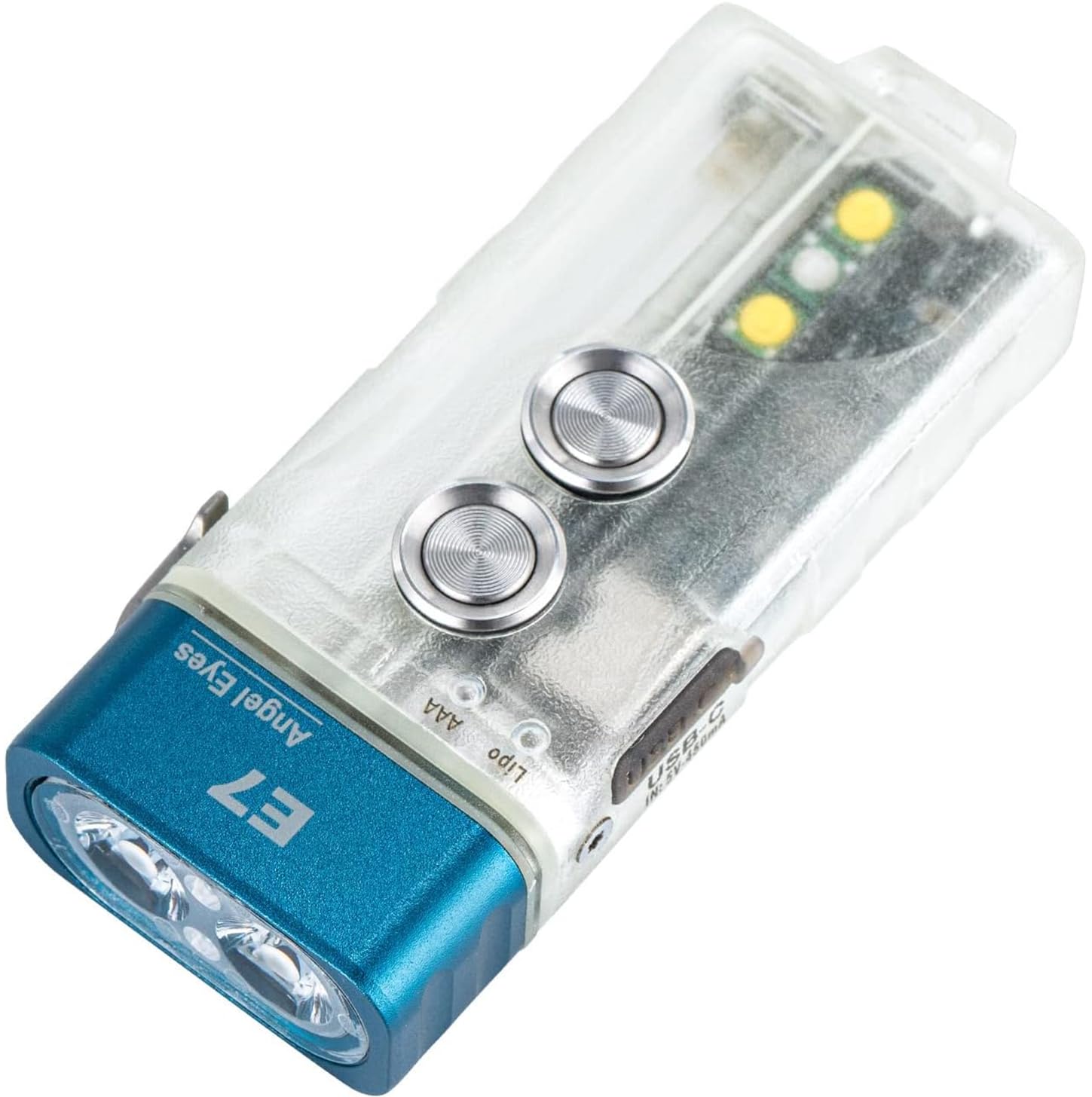 700LM Rechargeable Waterproof EDC Keychain Flashlight
