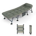 Portable Folding Camping Cot, Cribs for Adults, 6 Position Folding Outdoor Loungers, Outdoor Folding Lounger, Sleeping Cot with Storage Bag and Cover Against
