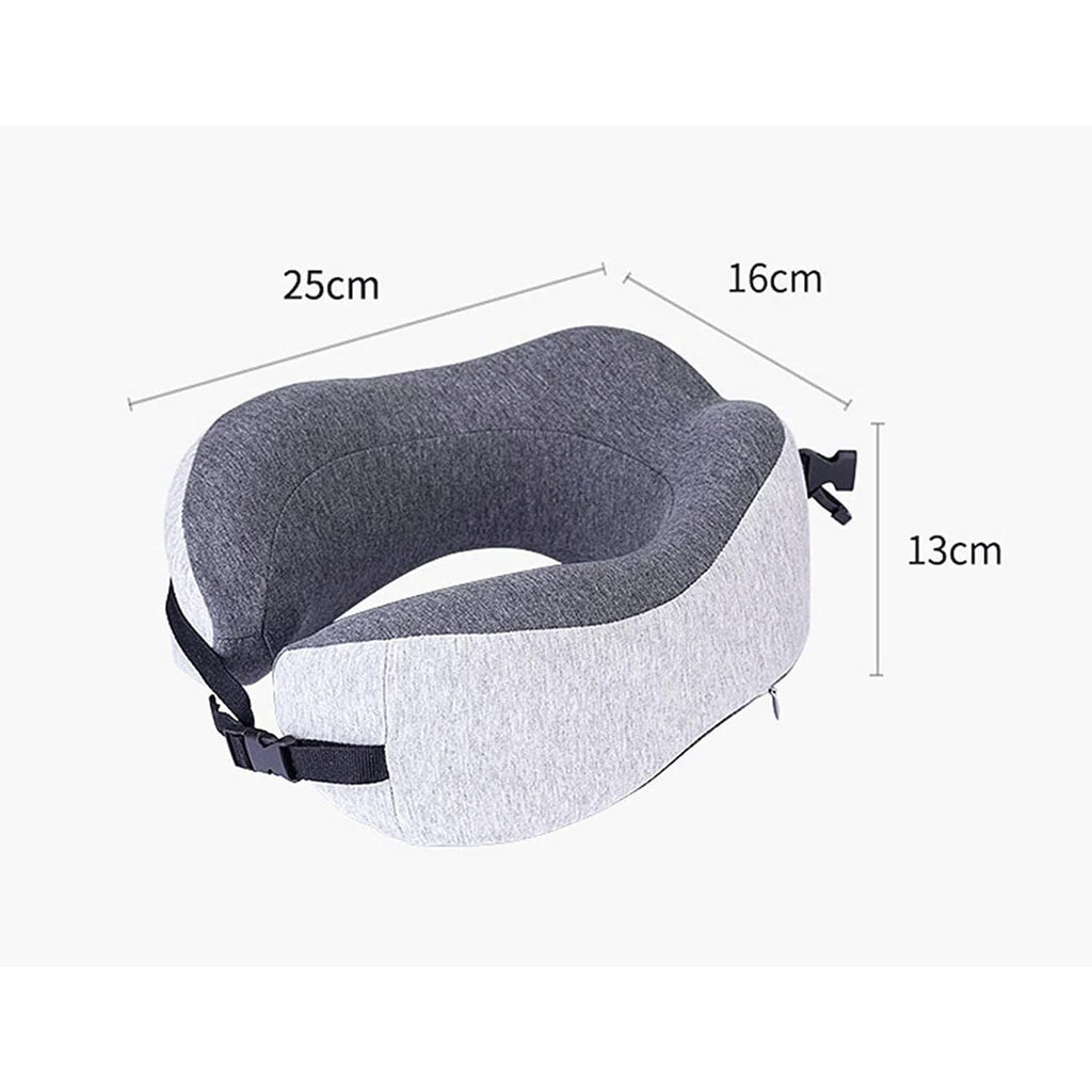 Upgraded Memory Foam Travel Neck Pillow