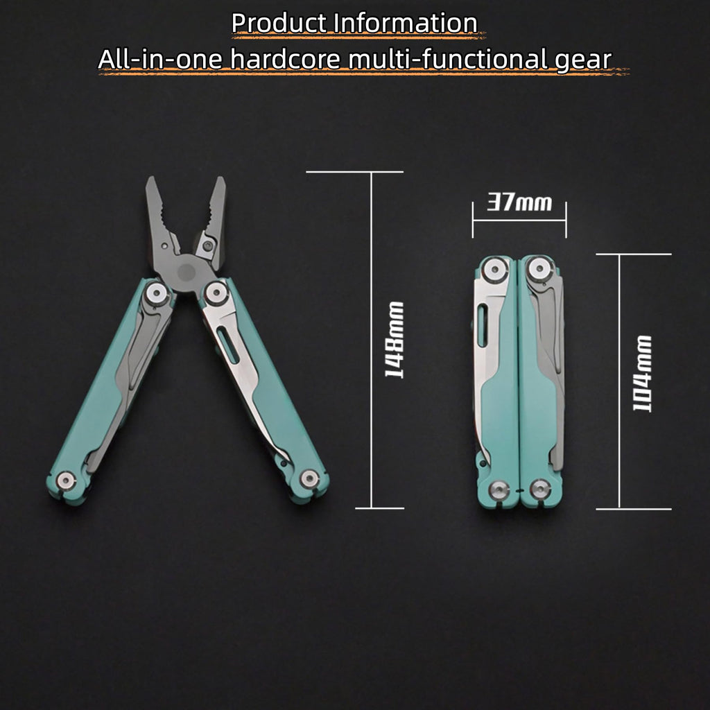 20-in-1 Multi-Tool Pliers with Screwdriver Bits & Saw