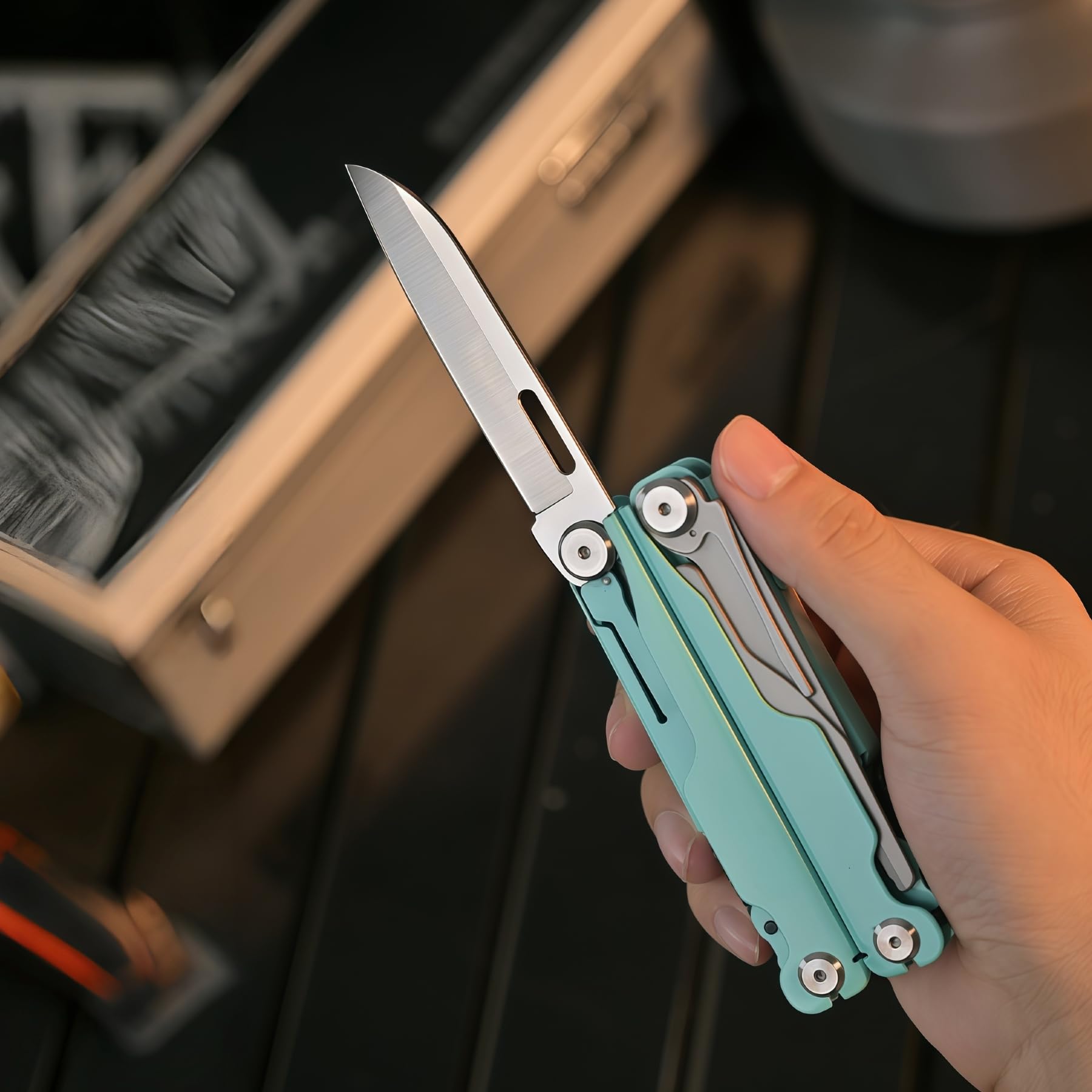 20-in-1 Multi-Tool Pliers with Screwdriver Bits & Saw